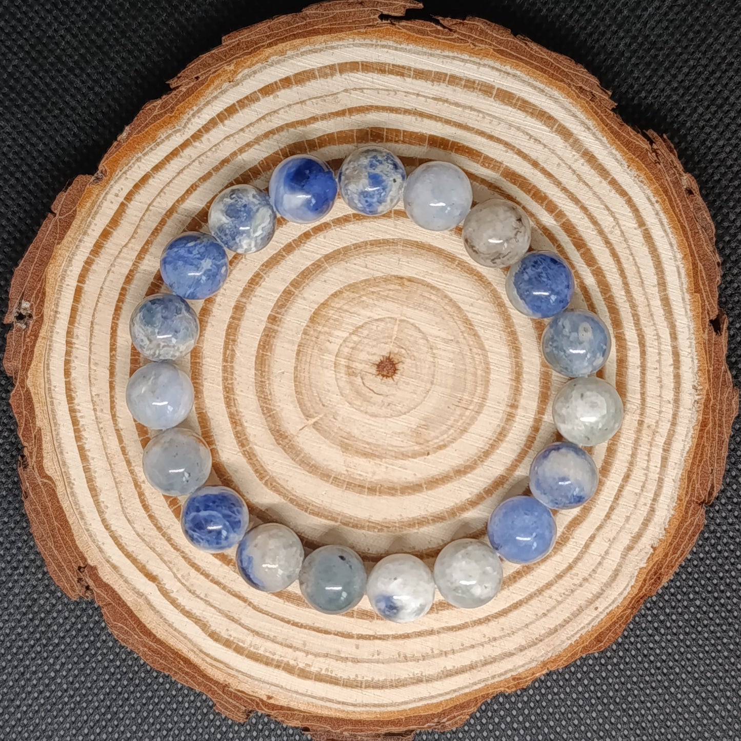 Bracelet boule Sodalite 10mm