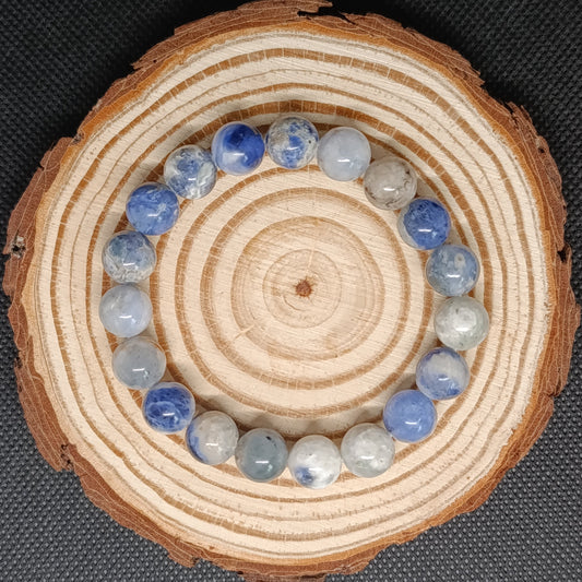 Bracelet boule Sodalite 10mm