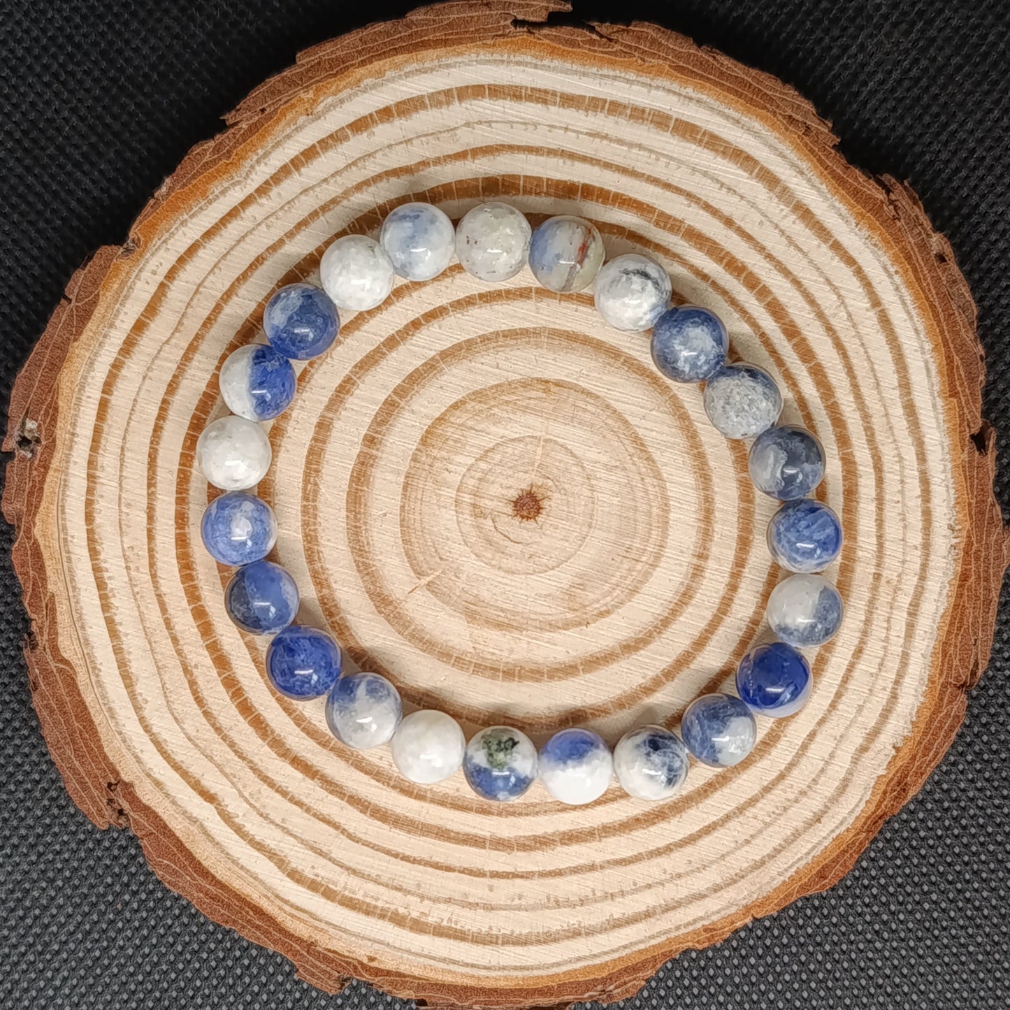 Bracelet boule Sodalite 8mm
