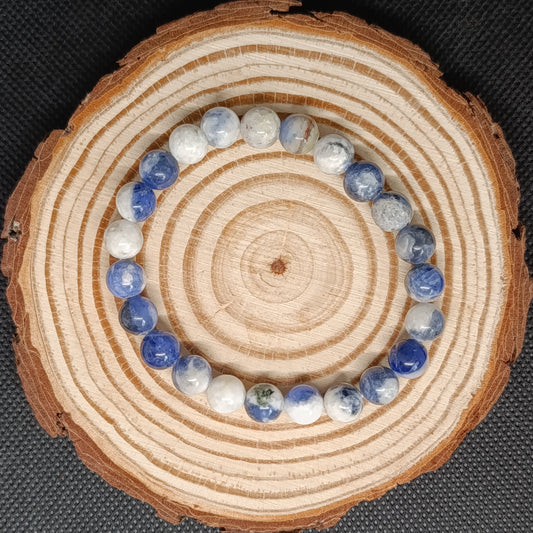Bracelet boule Sodalite 8mm