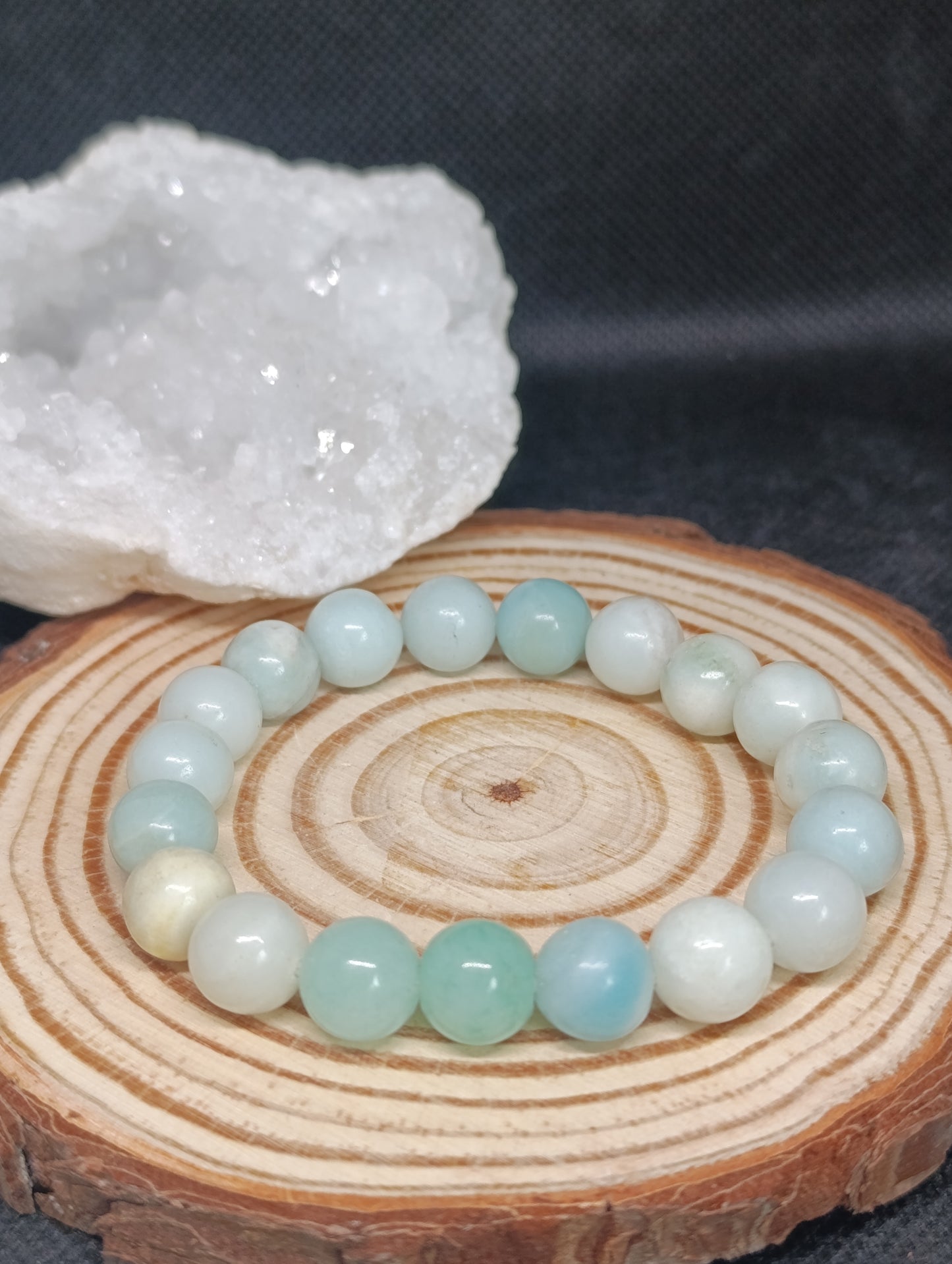 Bracelet boule Amazonite Chine 10mm