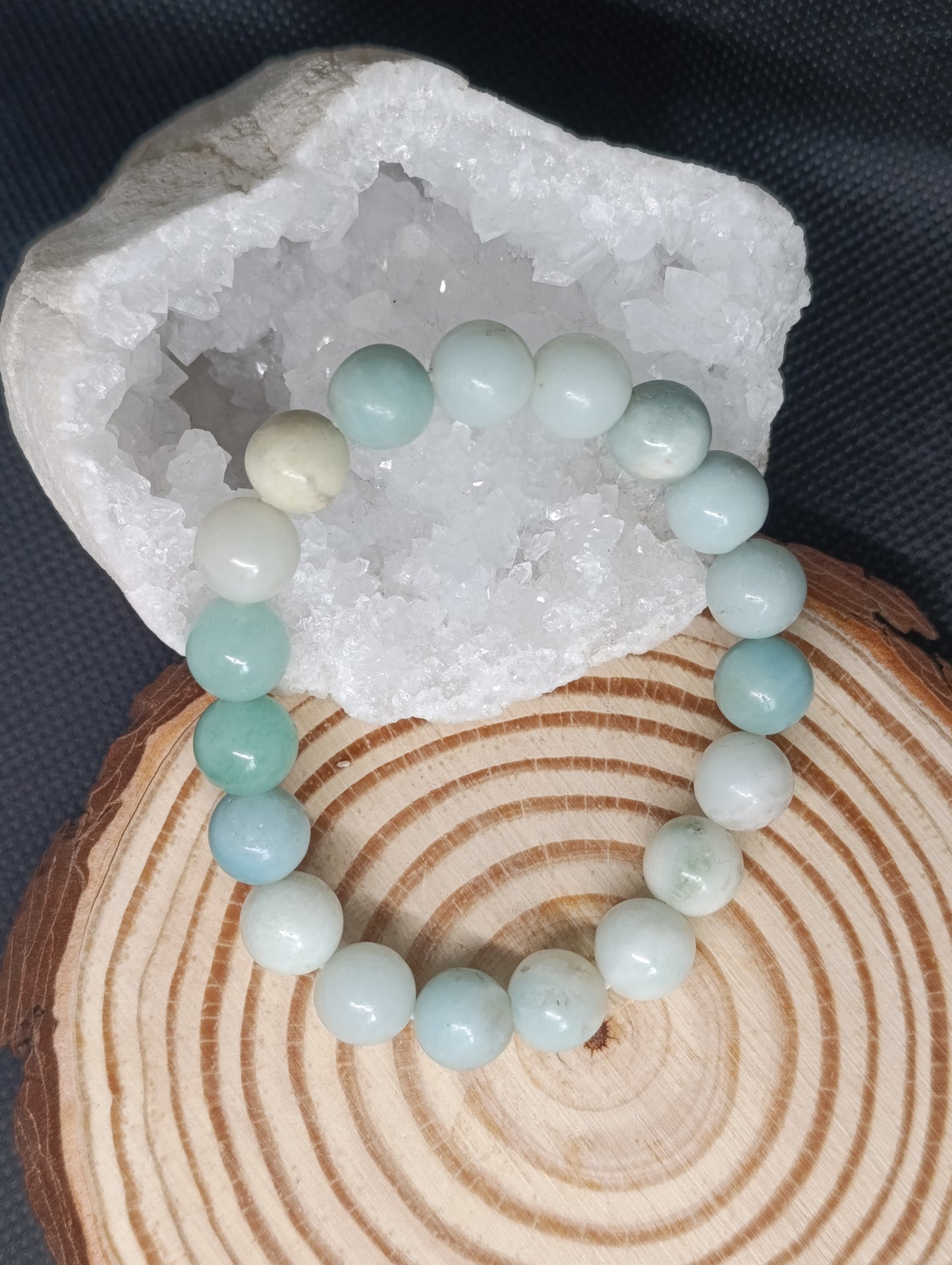 Bracelet boule Amazonite Chine 10mm