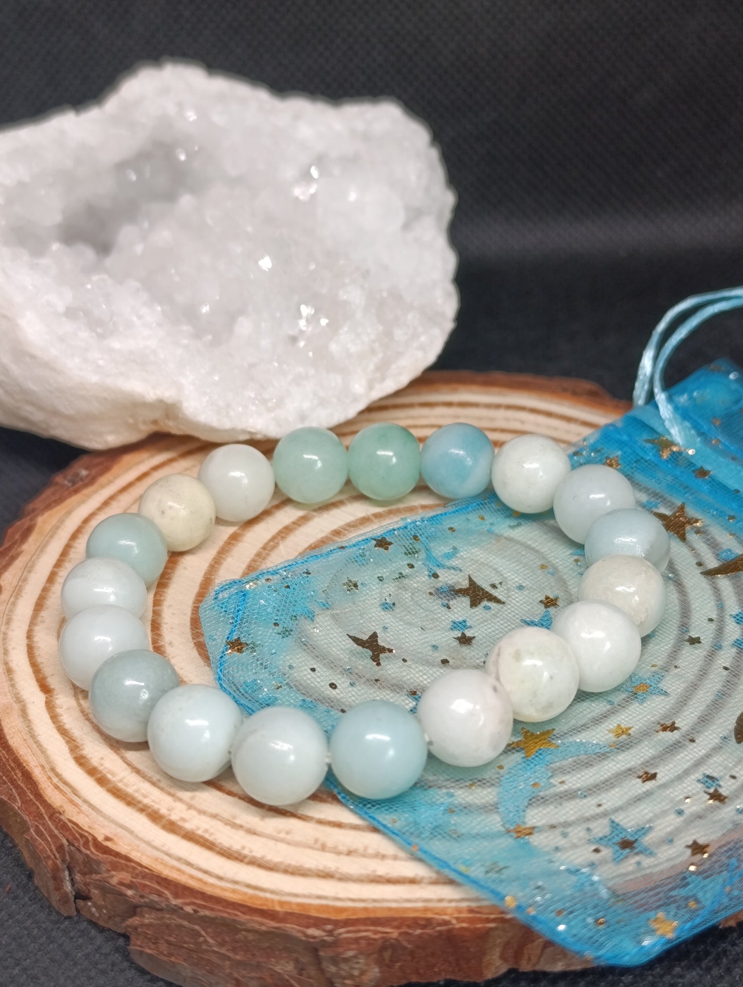 Bracelet boule Amazonite Chine 10mm