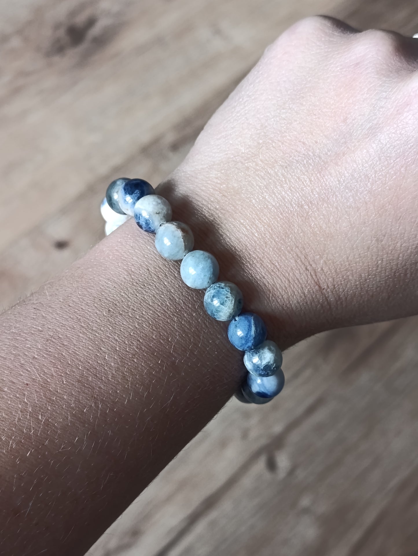 Bracelet boule Sodalite 10mm