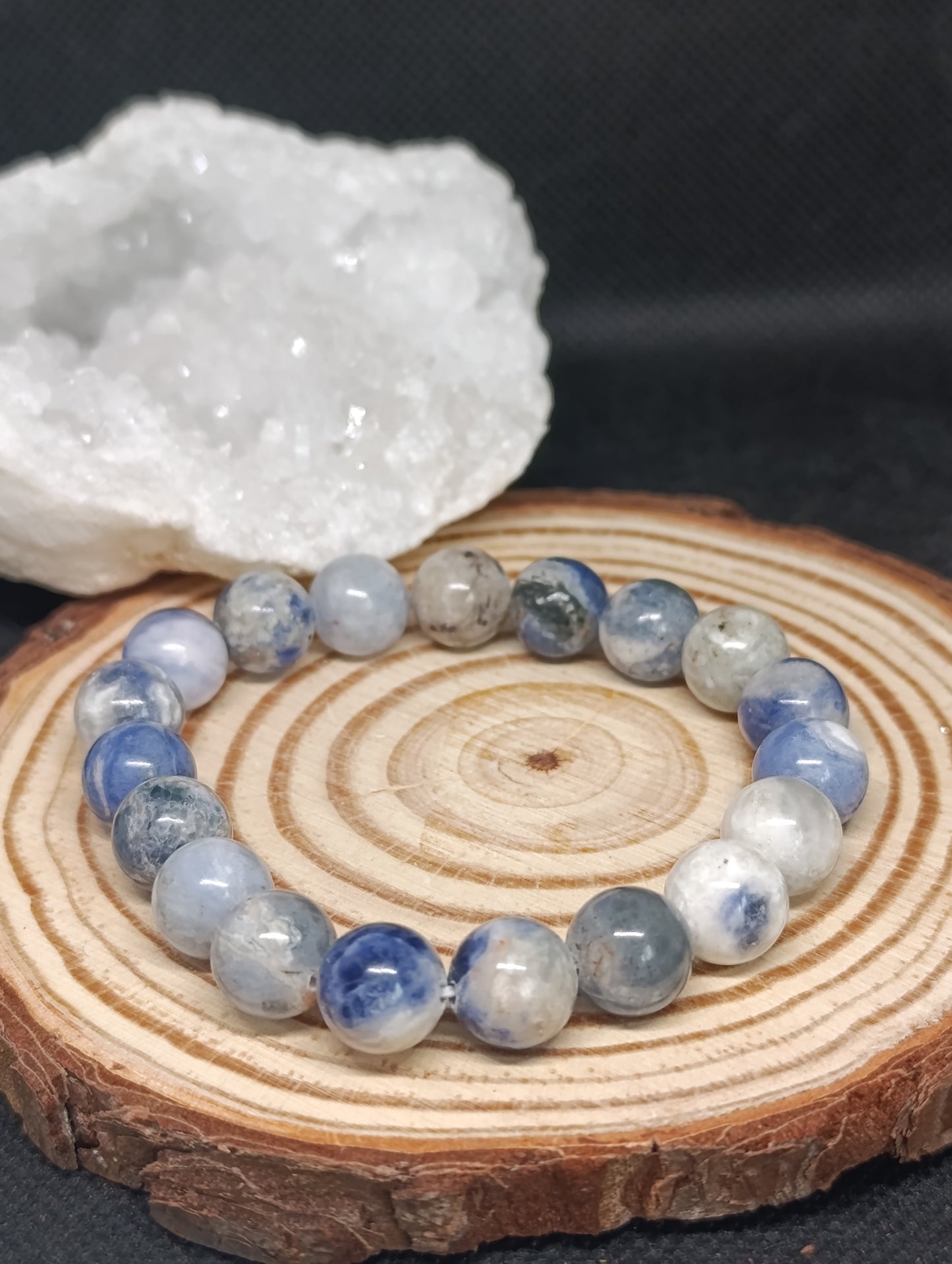 Bracelet boule Sodalite 10mm