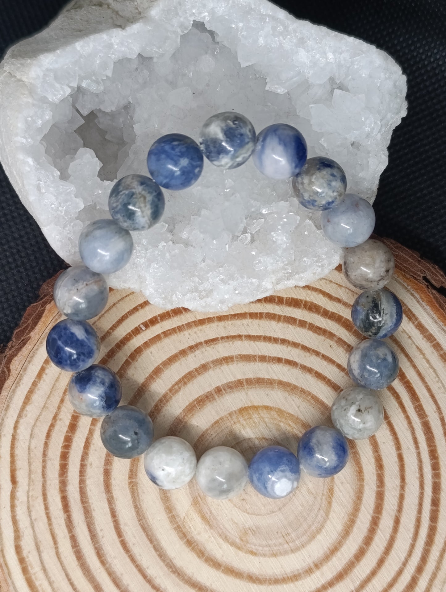 Bracelet boule Sodalite 10mm