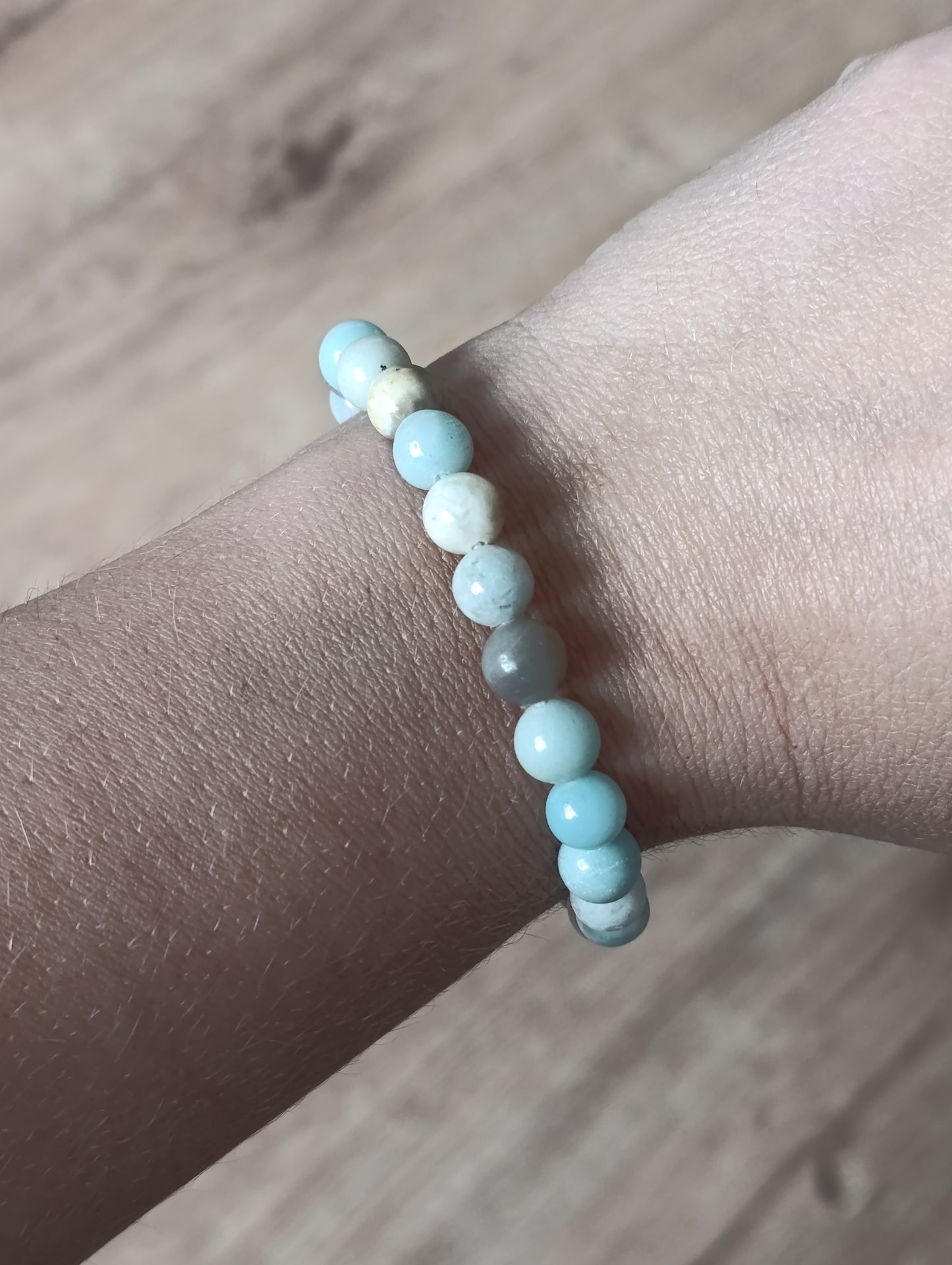 Bracelet boule Amazonite Bresil 8mm