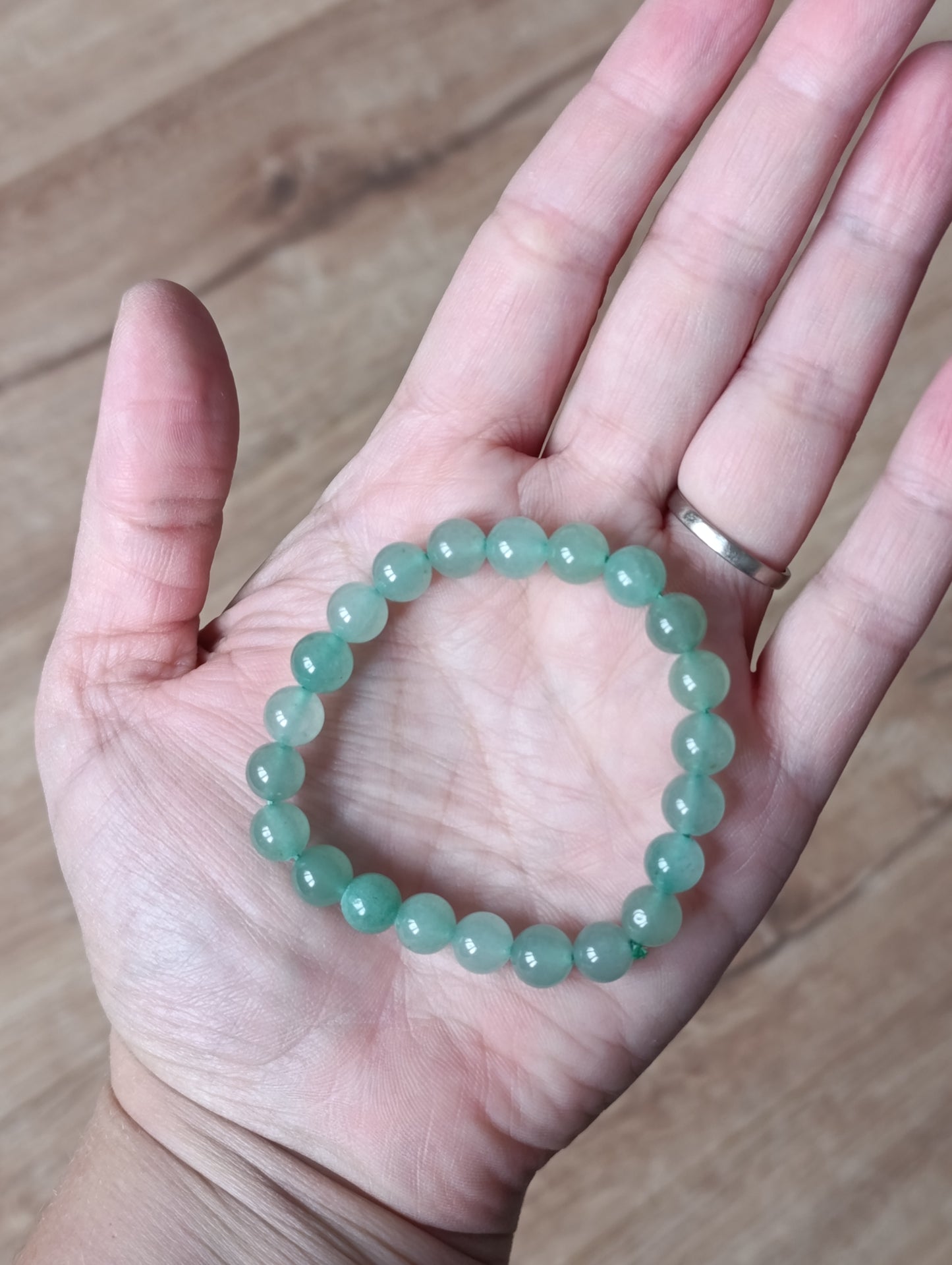 Bracelet boule Aventurine verte 8mm (qualité AB)