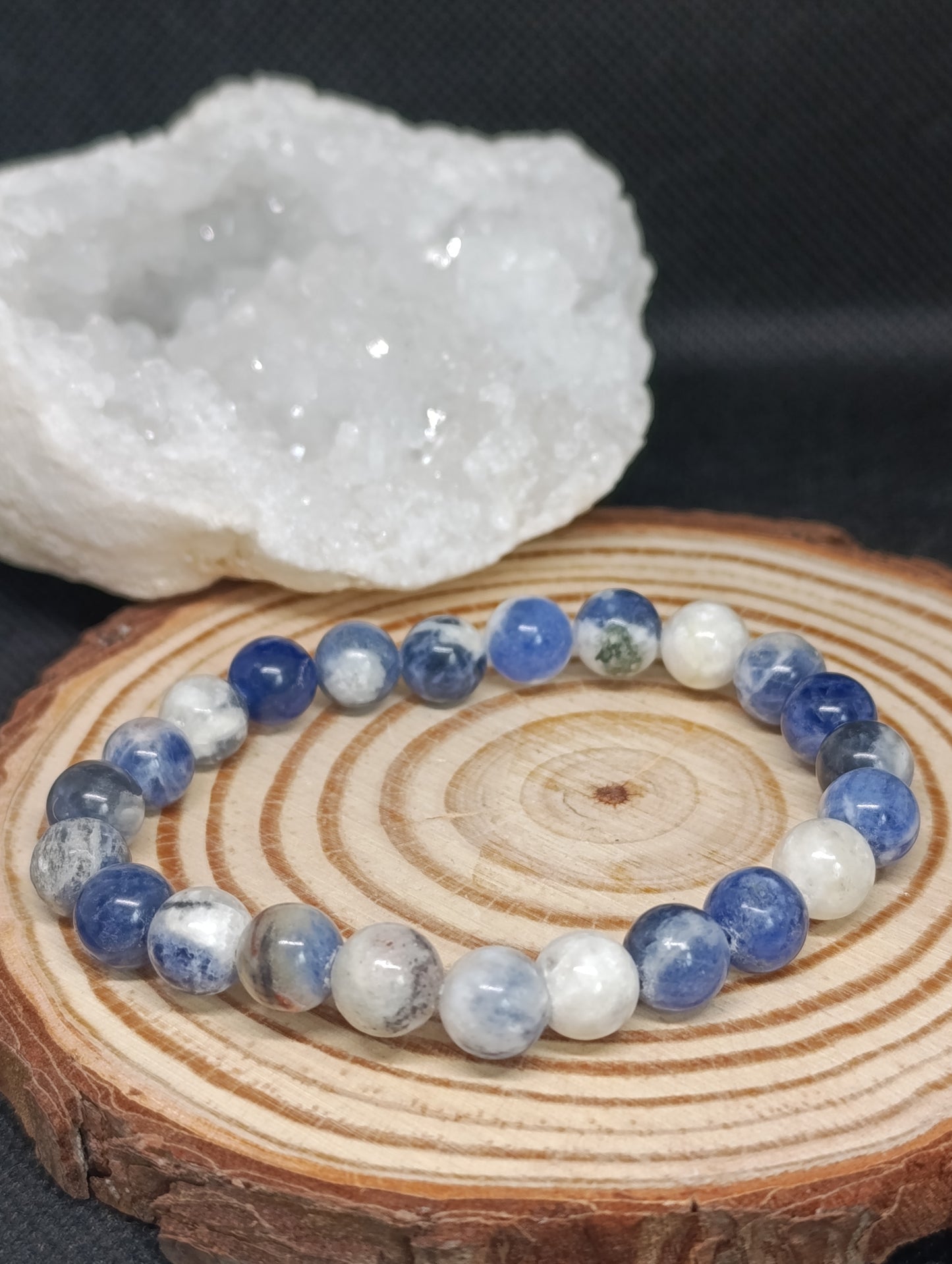 Bracelet boule Sodalite 8mm