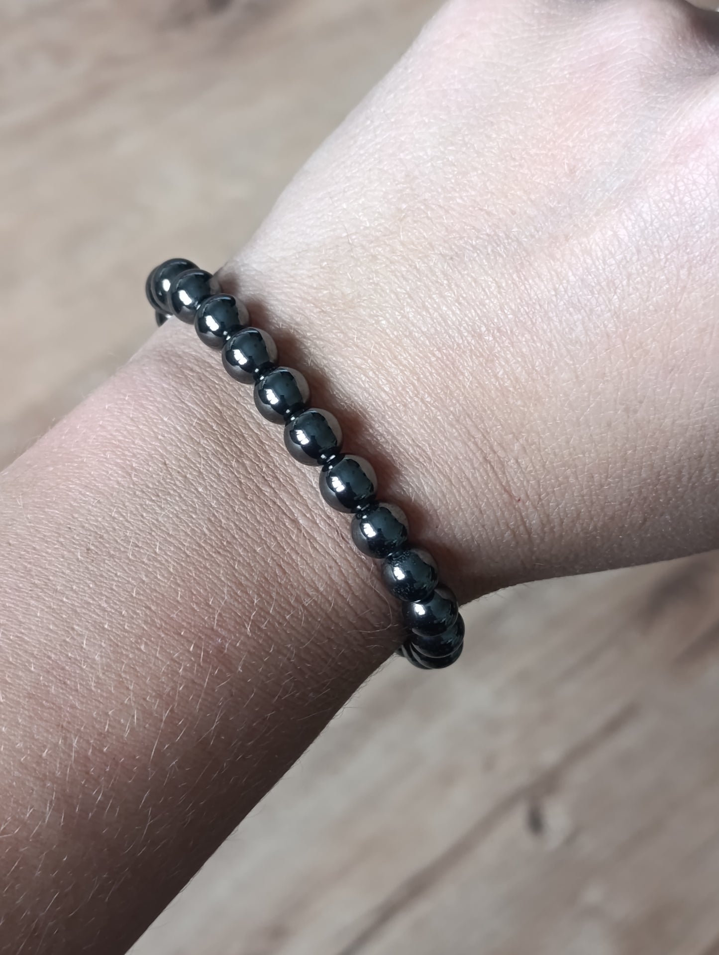 Bracelet boule Hématite 8mm