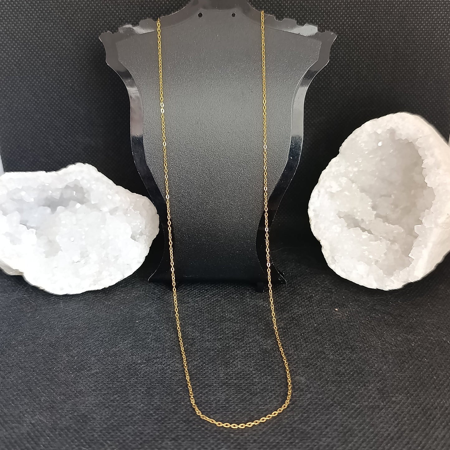 Chaine acier inoxydable finition dorée 45cm
