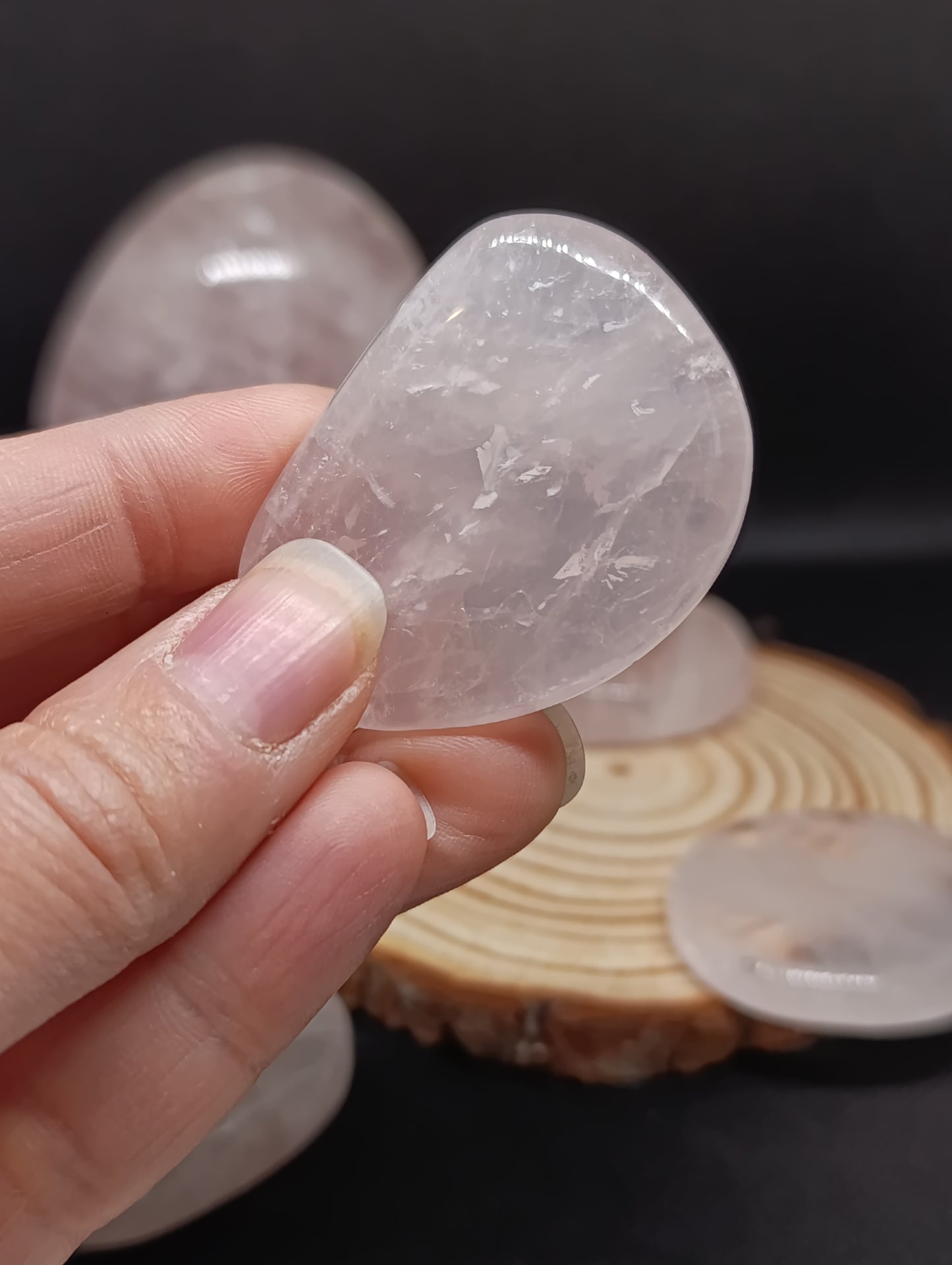 Pierre plate Quartz rose - Qualité AA