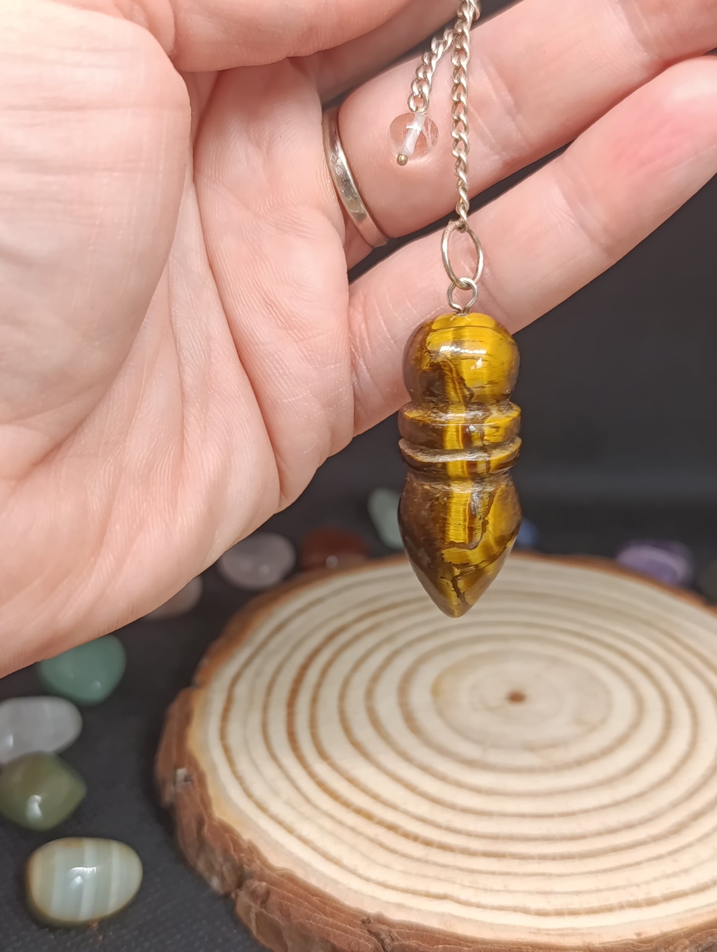 Pendule égyptien Oeil de tigre