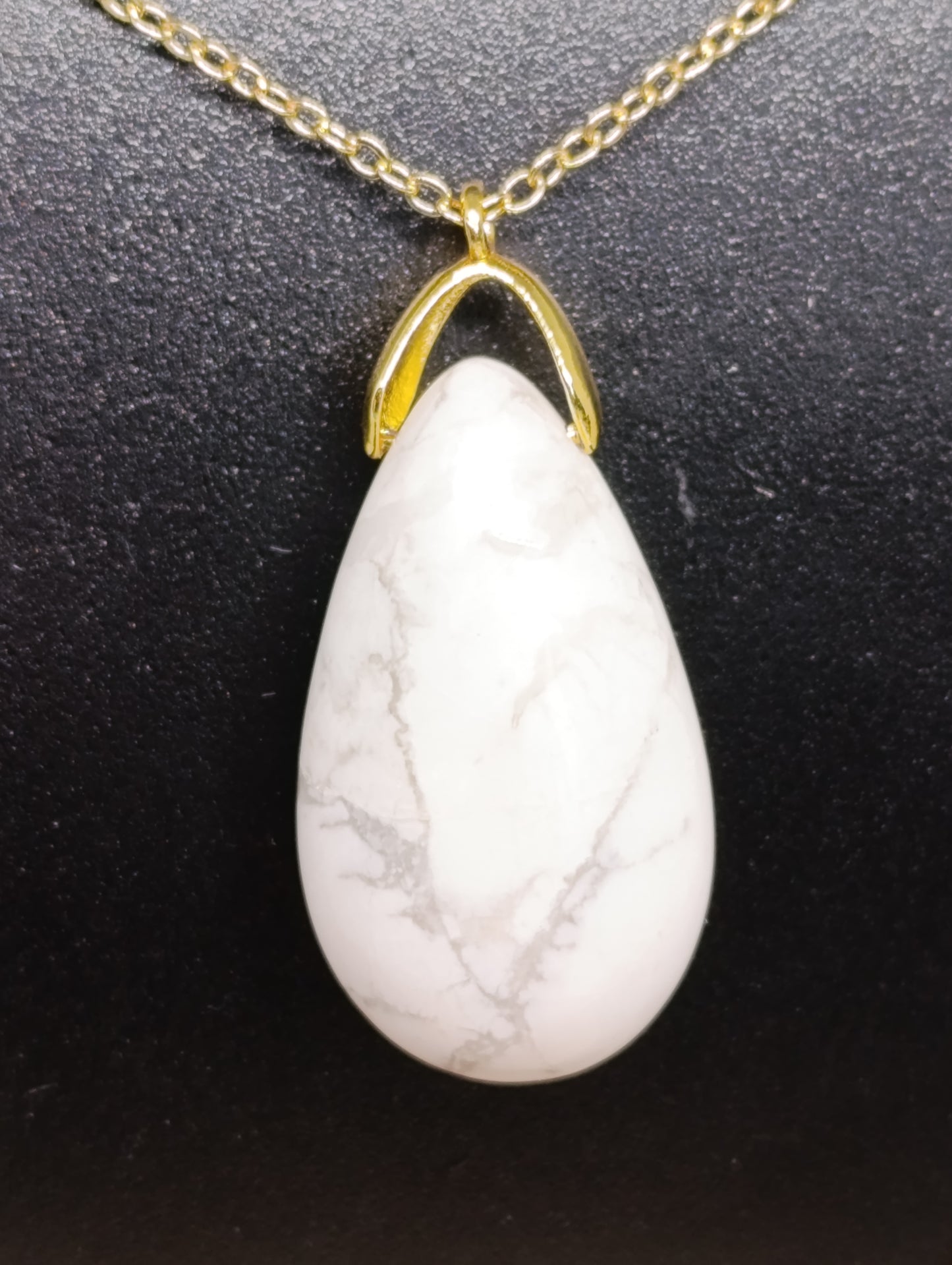 Collier goutte ronde - Chaine 60cm