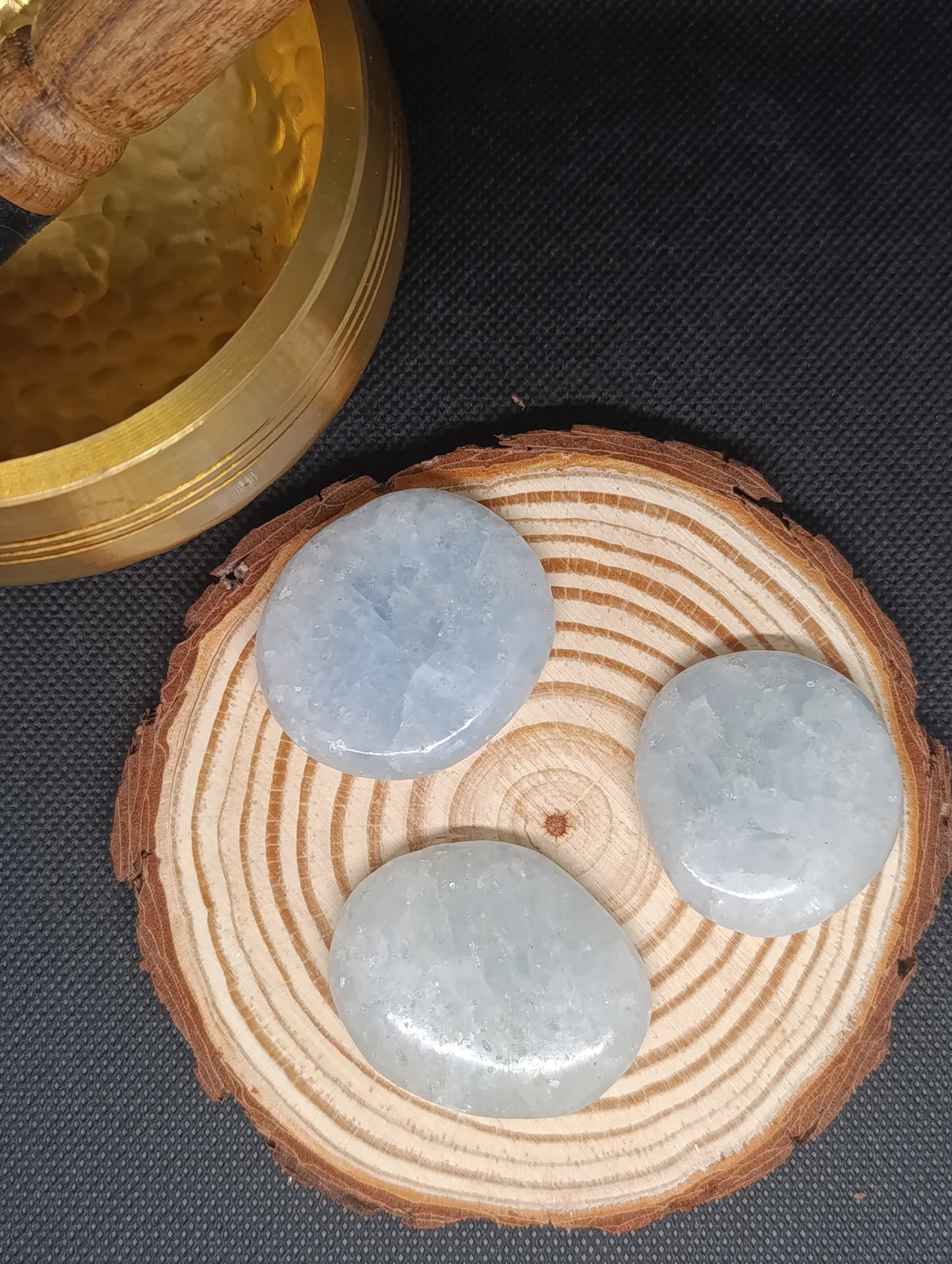 Pierre plate Calcite bleue