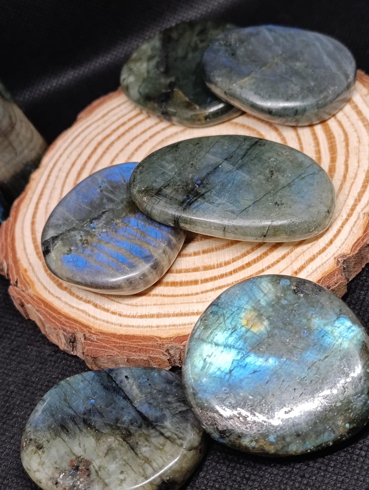 Pierre plate Labradorite bleue - Qualité AA