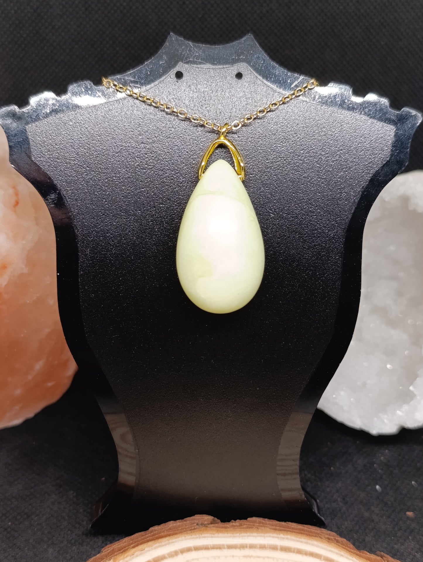 Collier goutte ronde - Chaine 60cm
