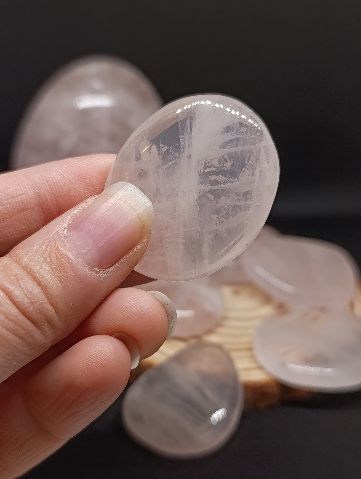 Pierre plate Quartz rose - Qualité AA