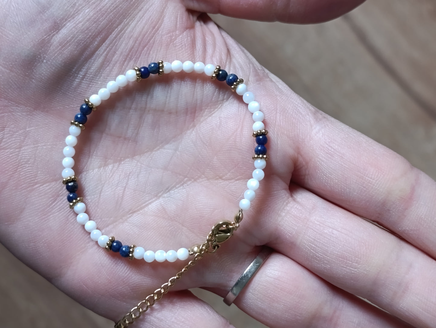 Bracelet Nacre & Pierre naturelle qualité AA