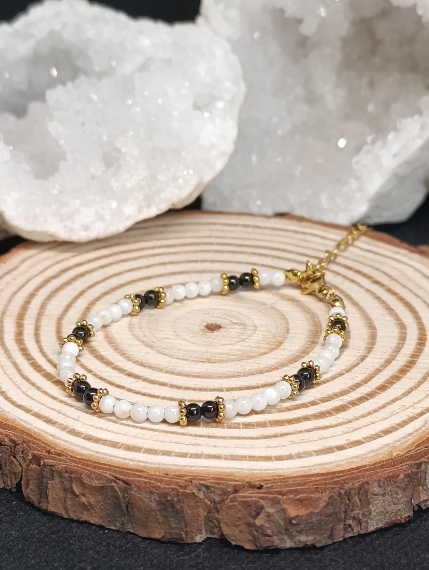 Bracelet Nacre & Pierre naturelle qualité AA