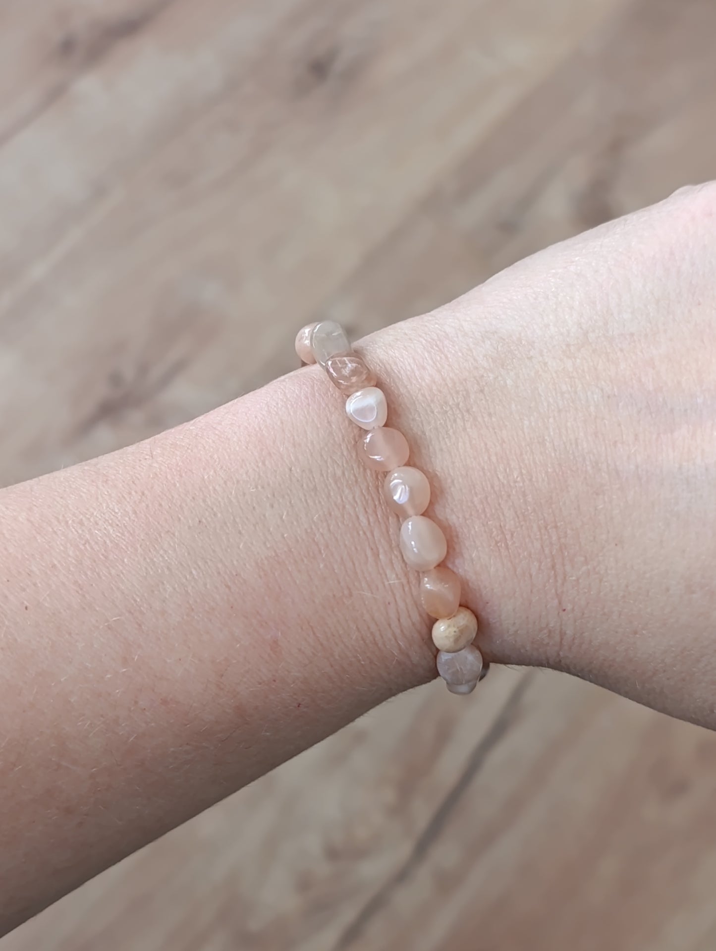 Bracelet pierres roulées Pierre de lune