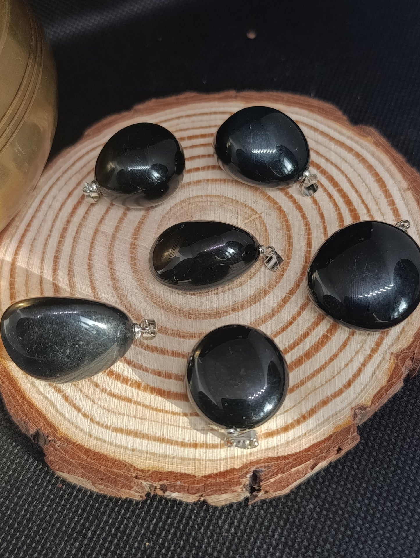 Pendentif Obsidienne œil céleste - Qualité AA