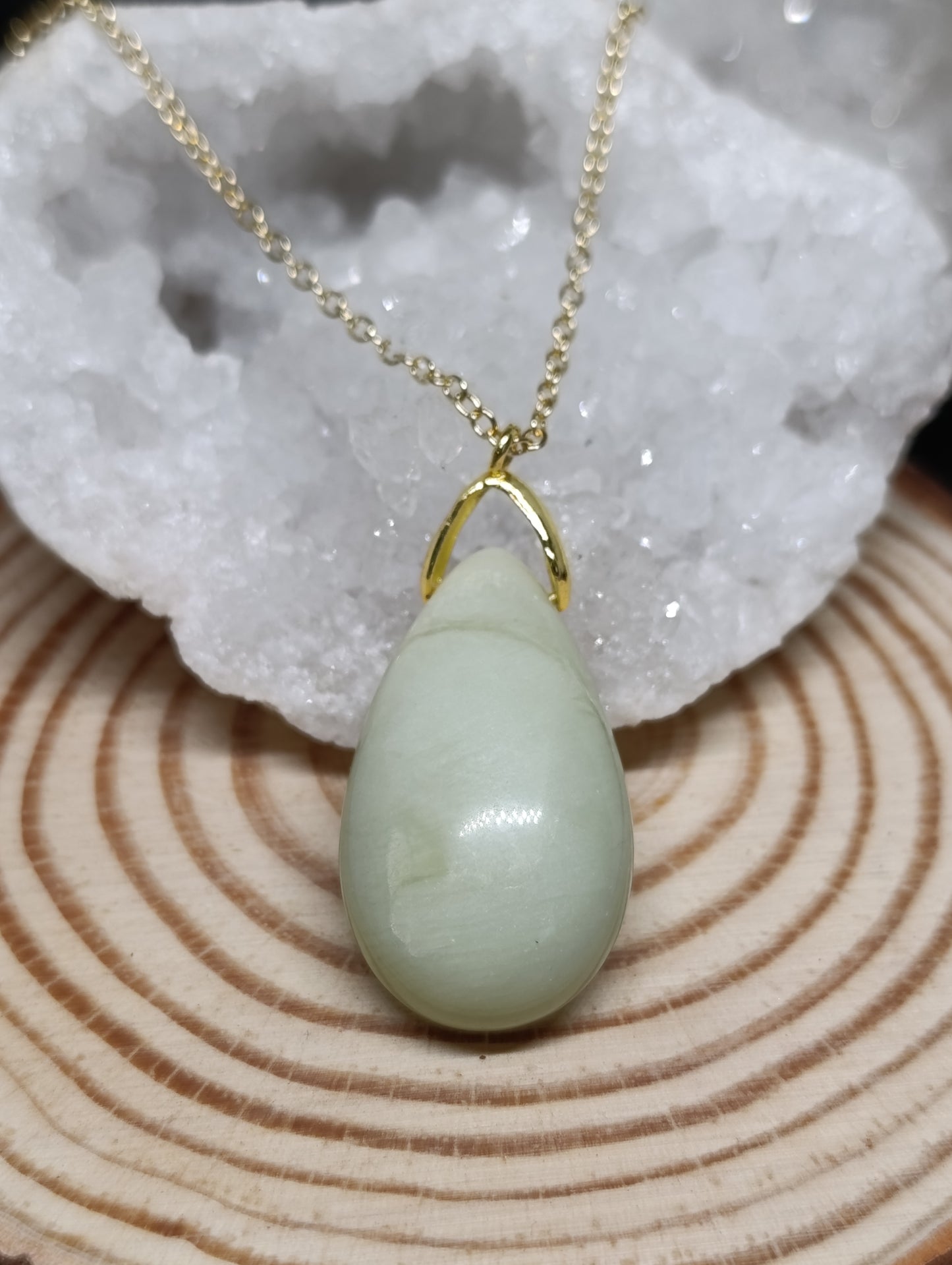 Collier goutte ronde - Chaine 60cm