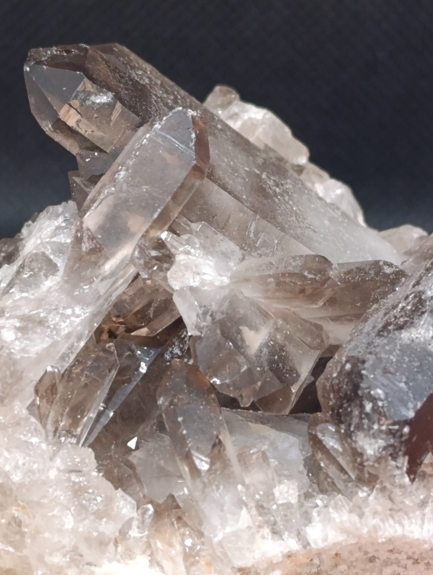 Druse quartz fumé - 220gr