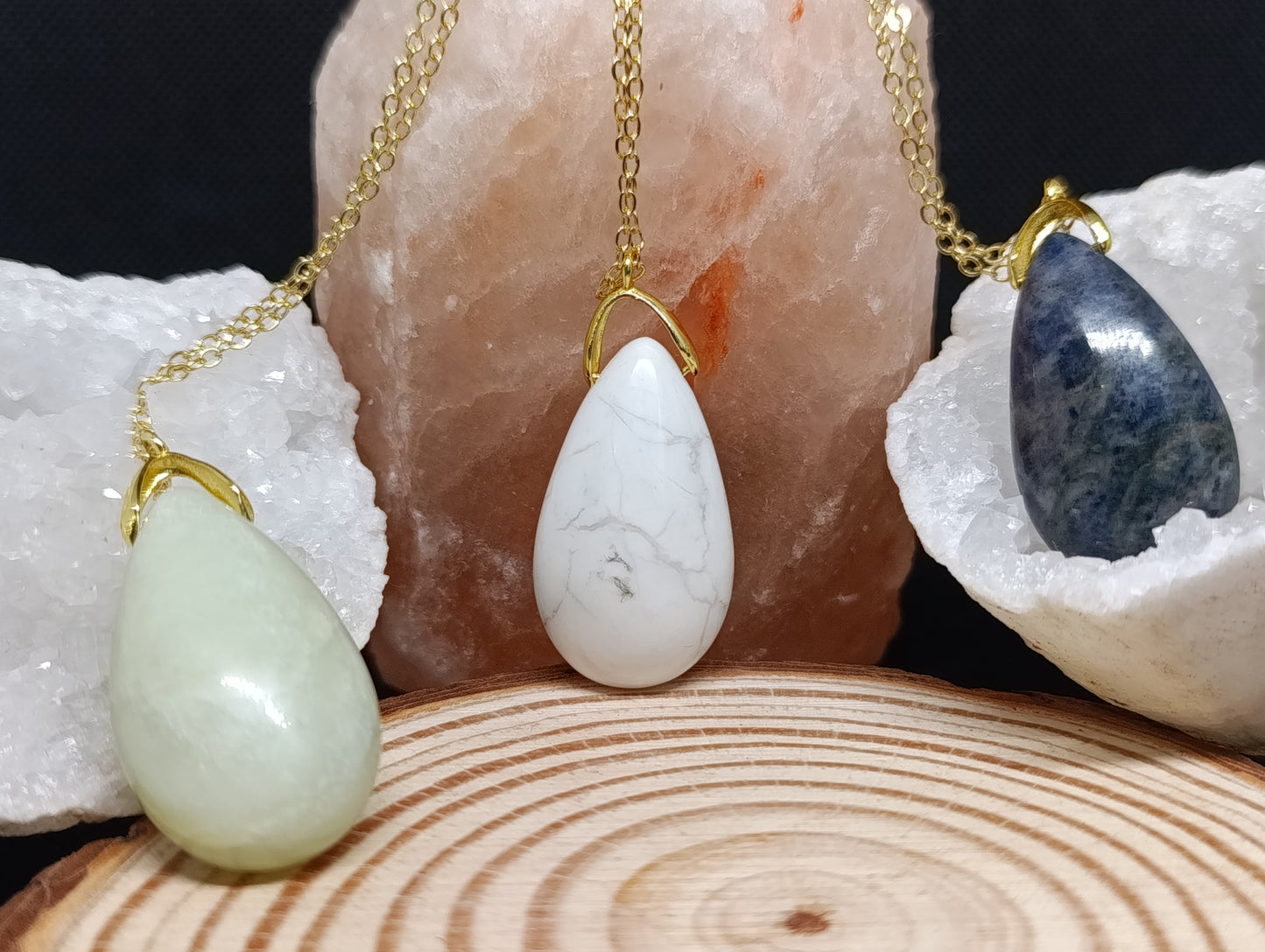 Collier goutte ronde - Chaine 60cm