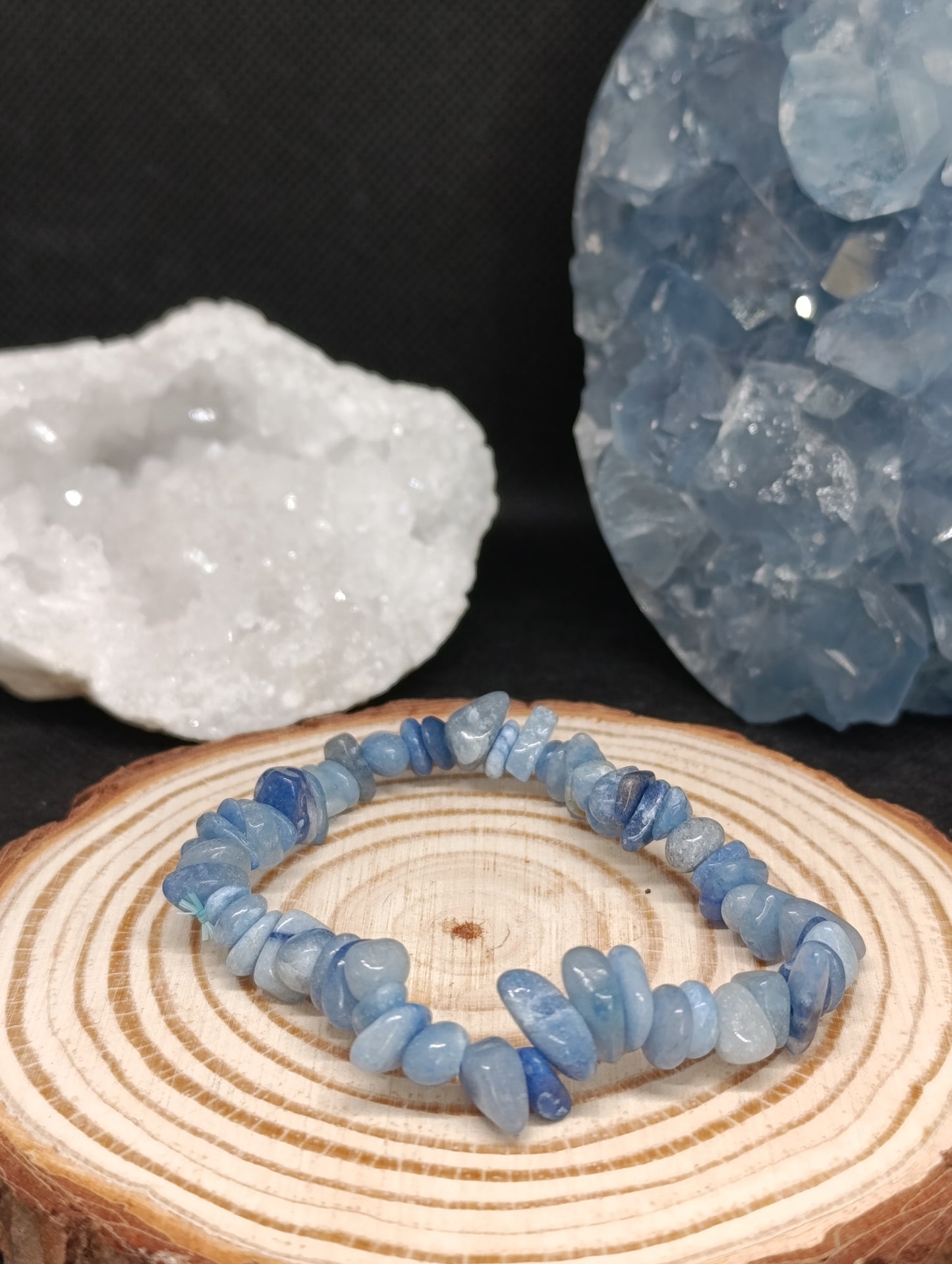 Bracelet baroque Aventurine bleue