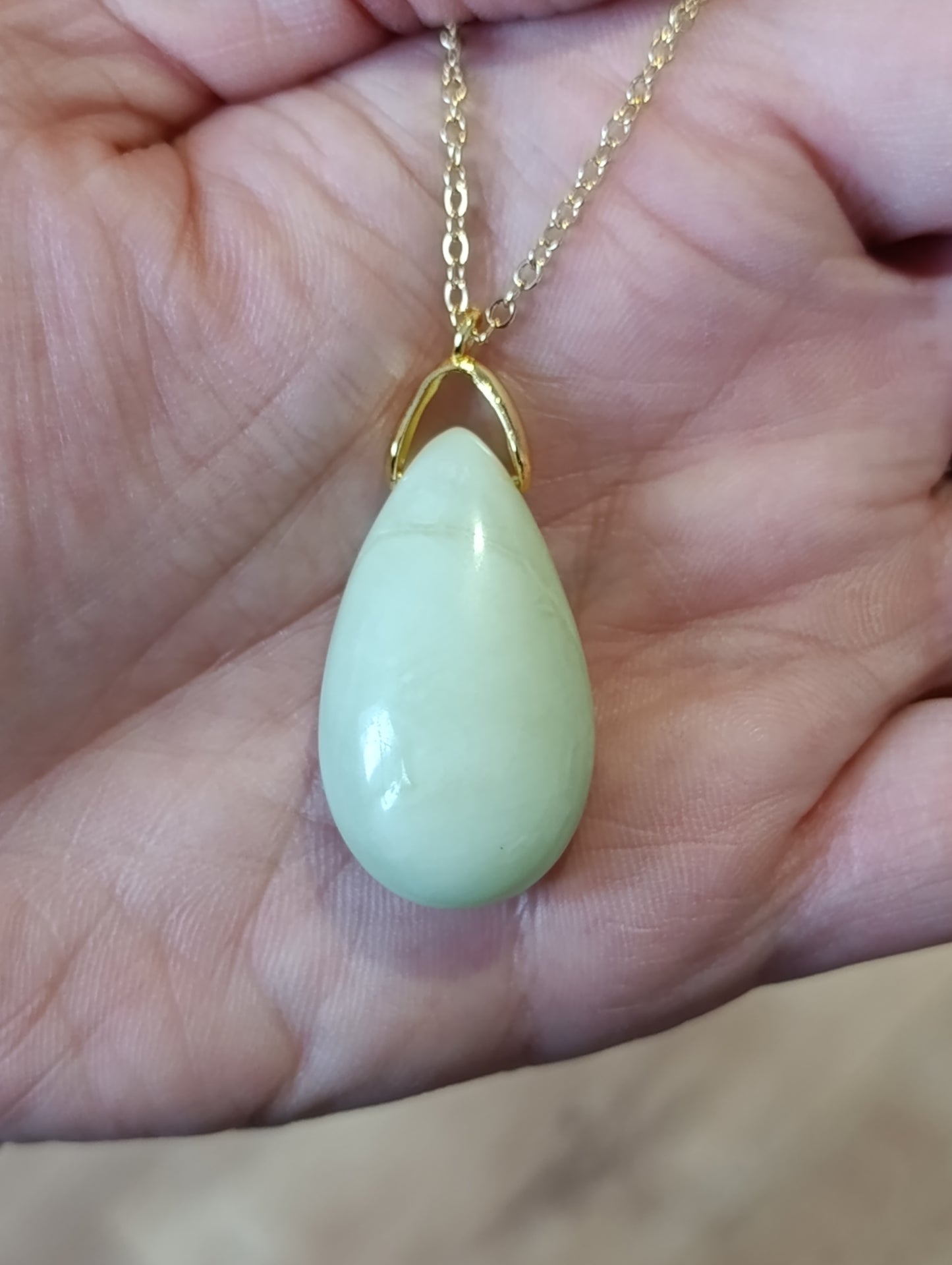 Collier goutte ronde - Chaine 60cm