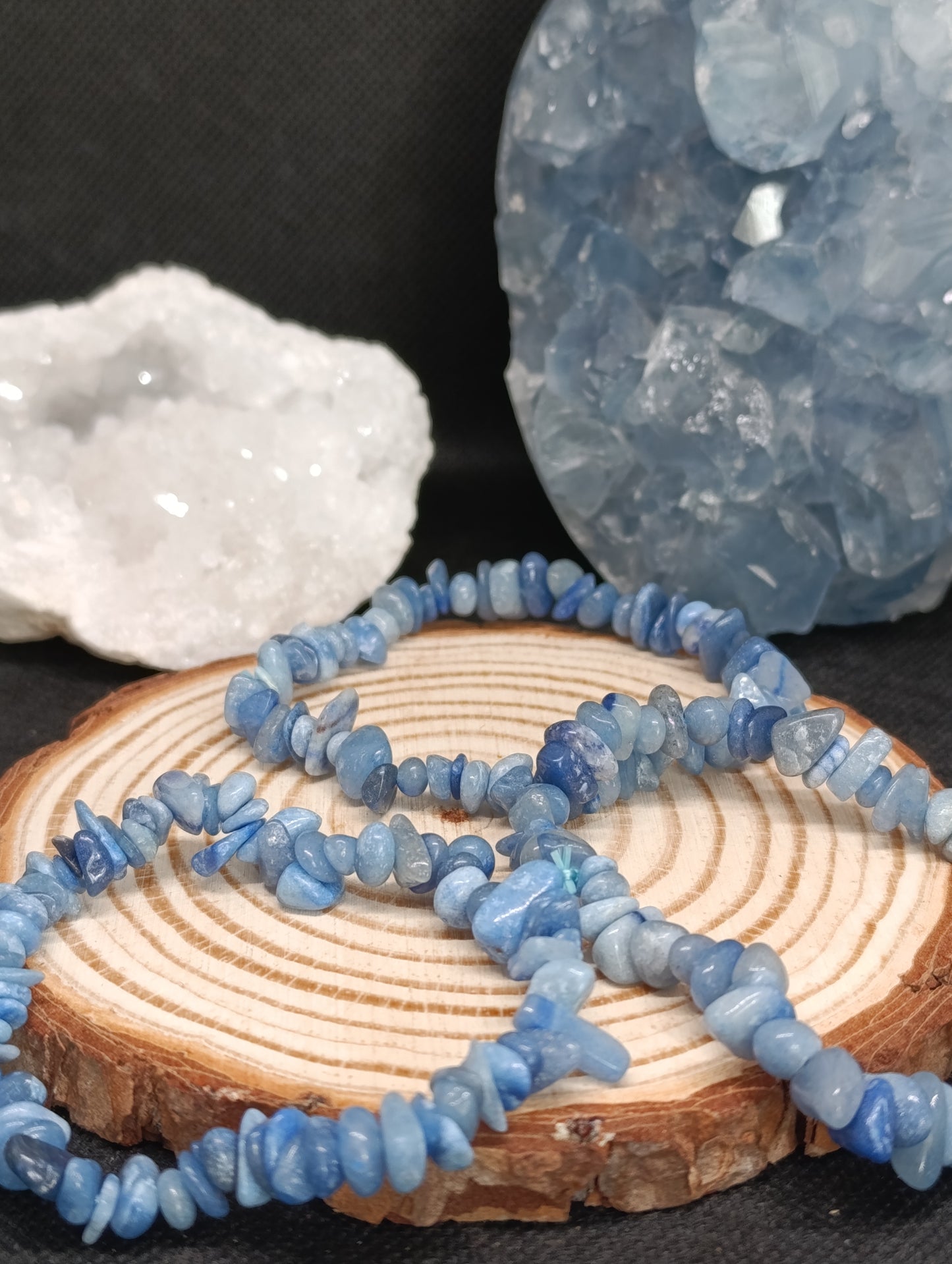 Bracelet baroque Aventurine bleue