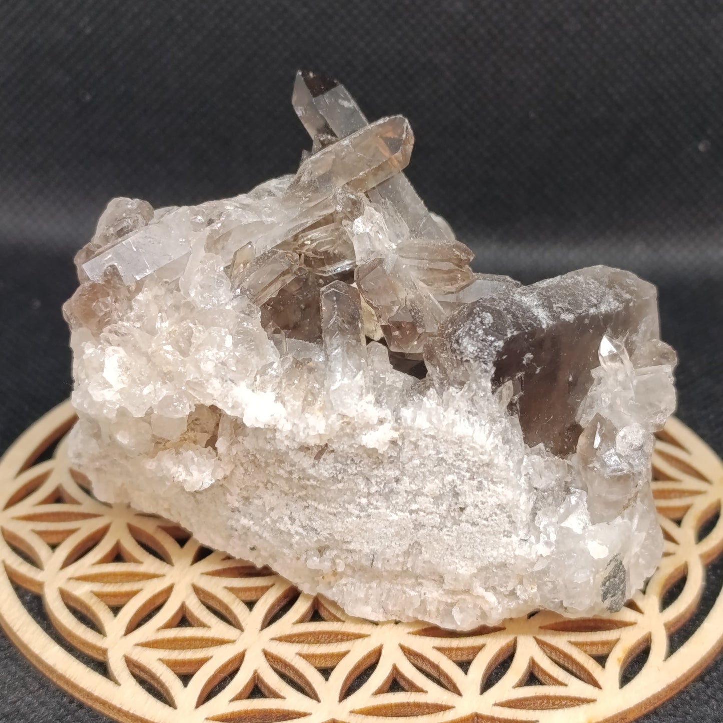 Druse quartz fumé - 220gr