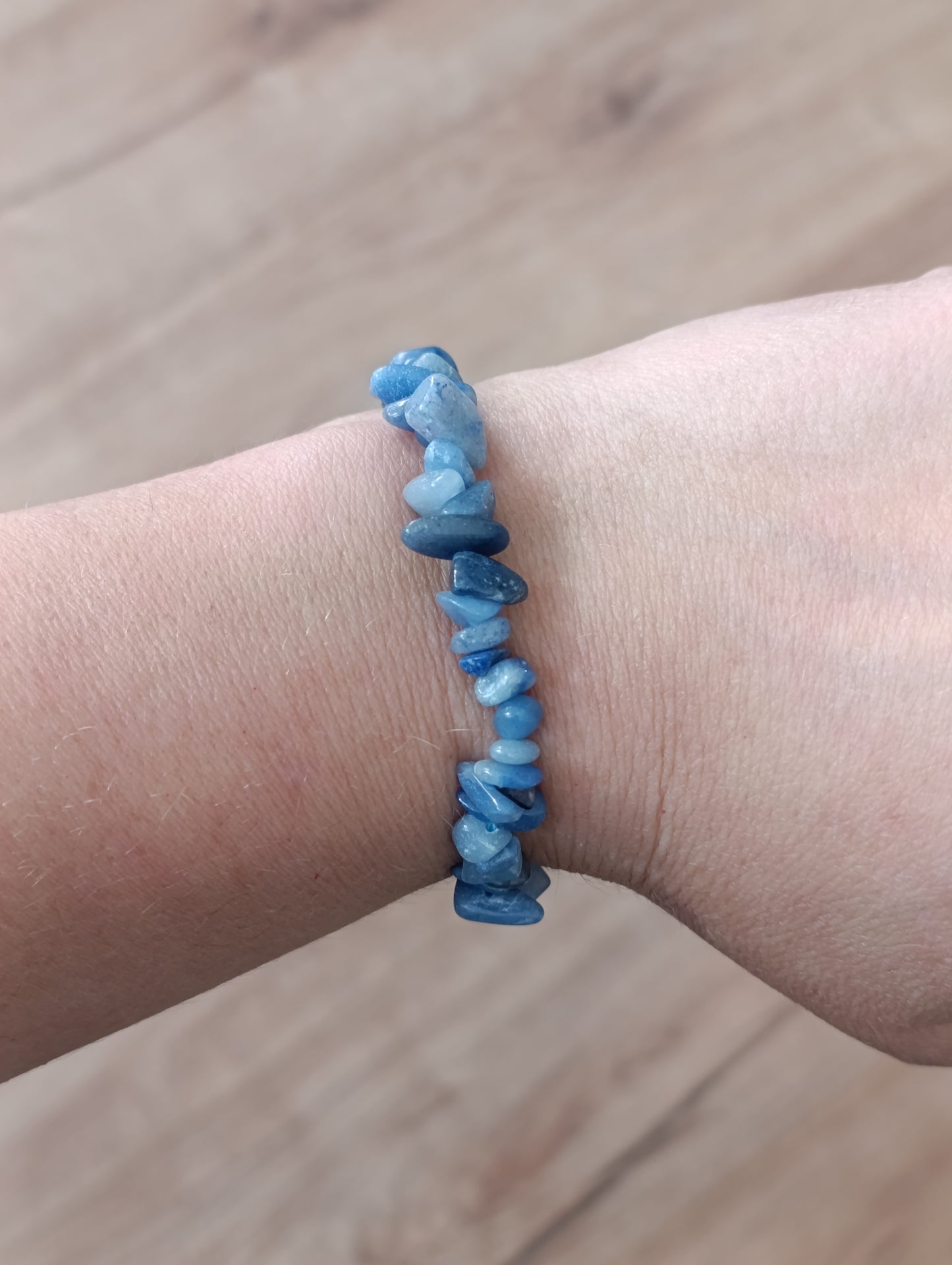 Bracelet baroque Aventurine bleue