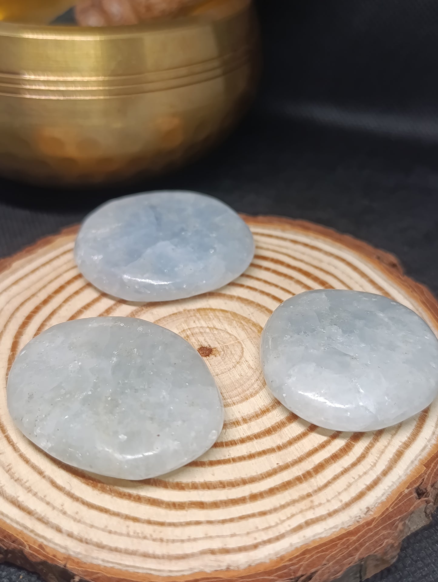 Pierre plate Calcite bleue