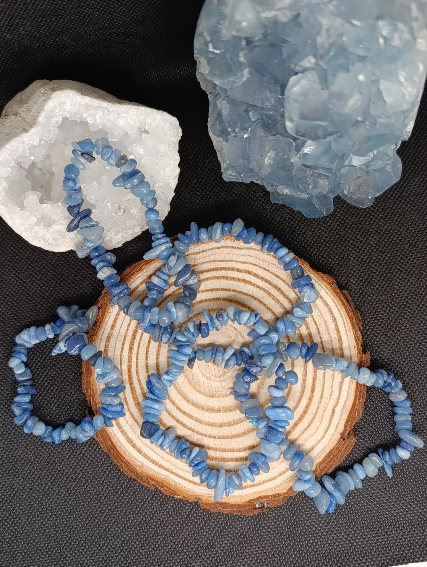 Bracelet baroque Aventurine bleue