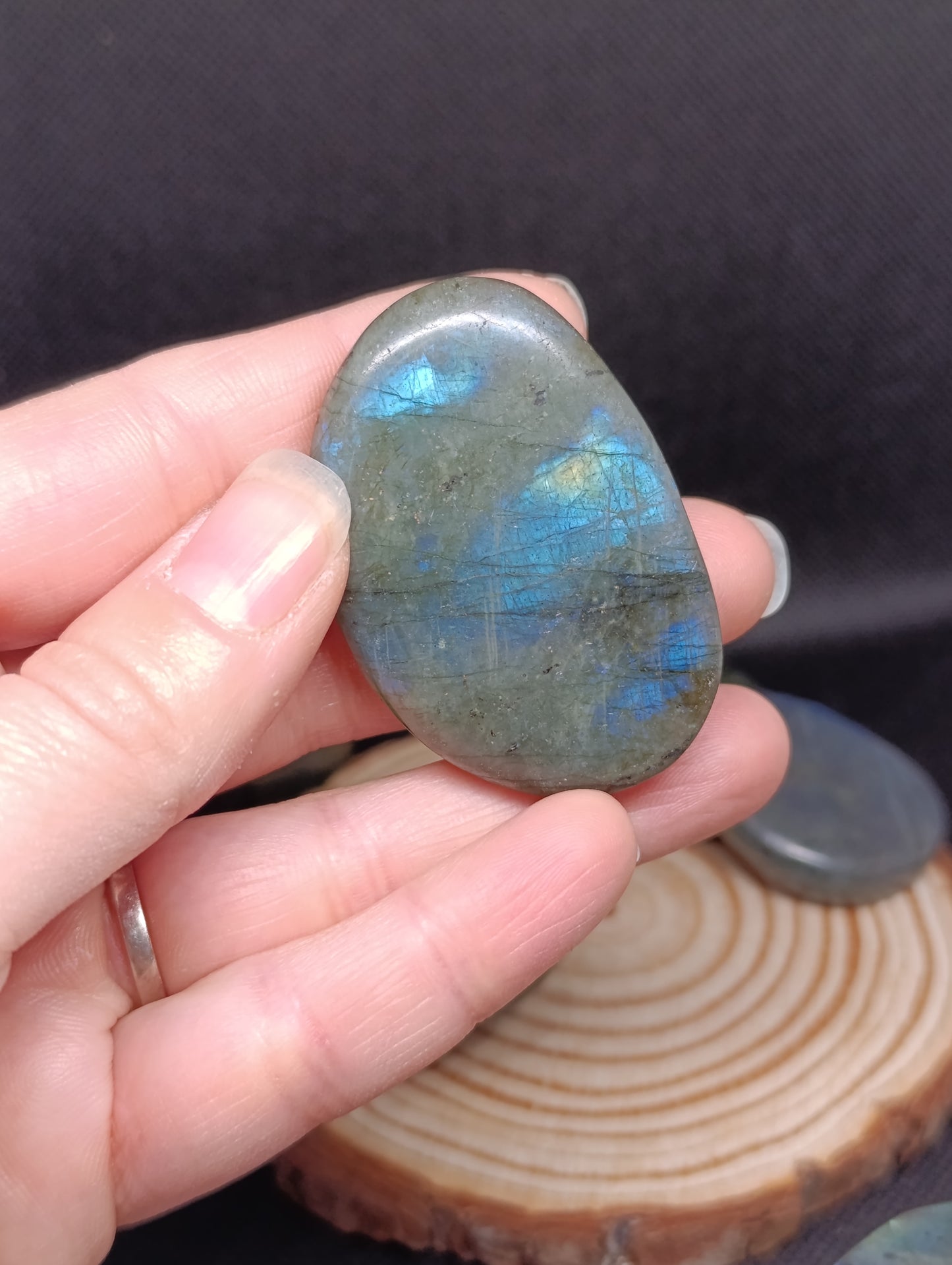 Pierre plate Labradorite bleue - Qualité AA