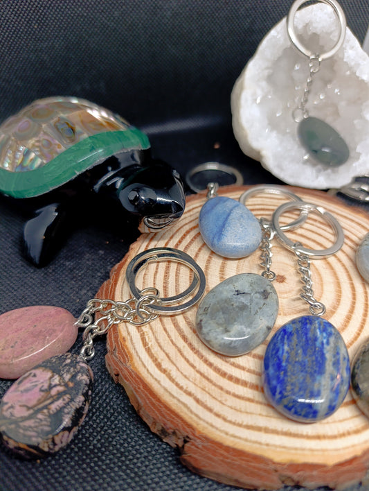 Porte clef pierre naturelle