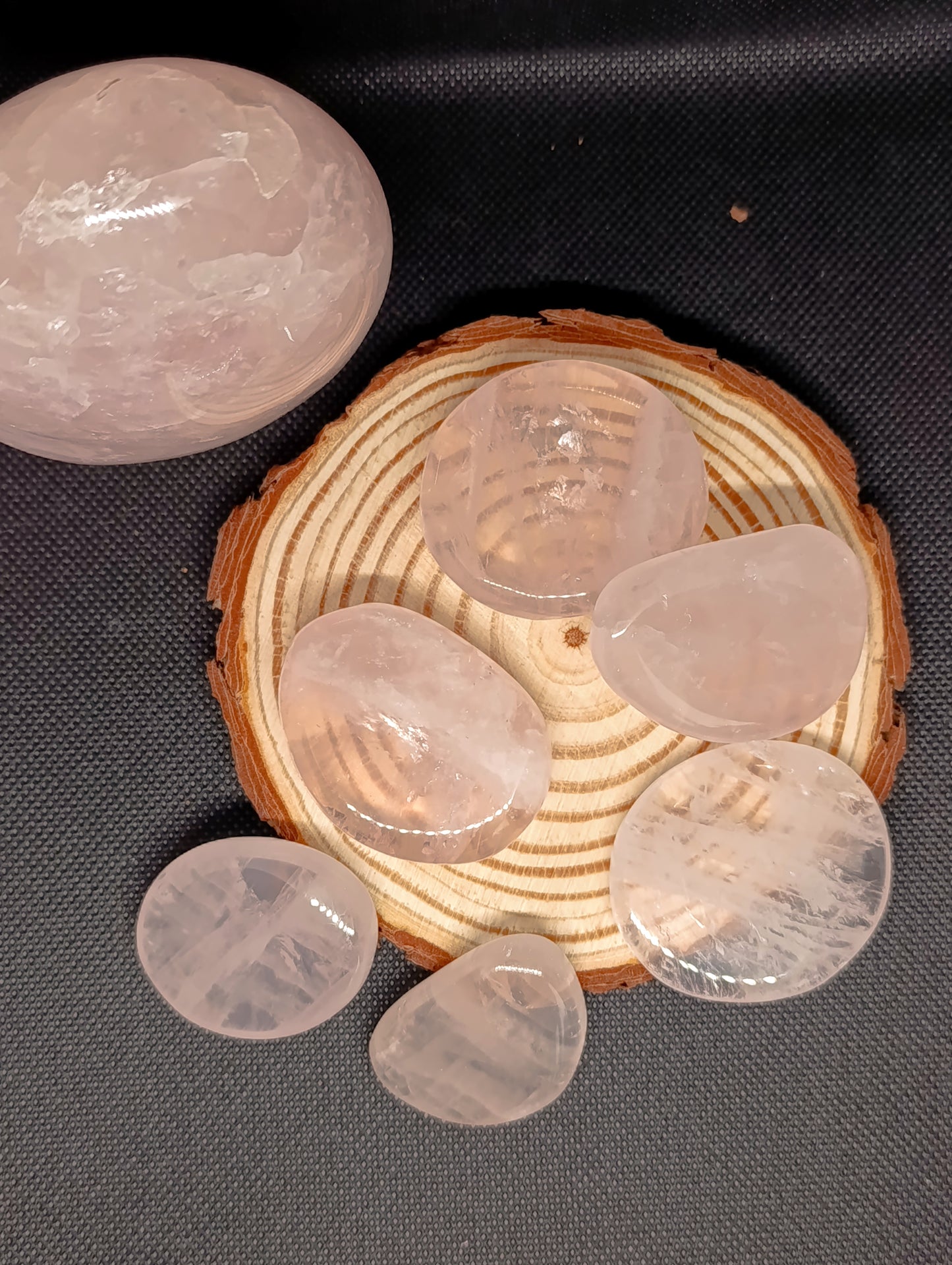 Pierre plate Quartz rose - Qualité AA