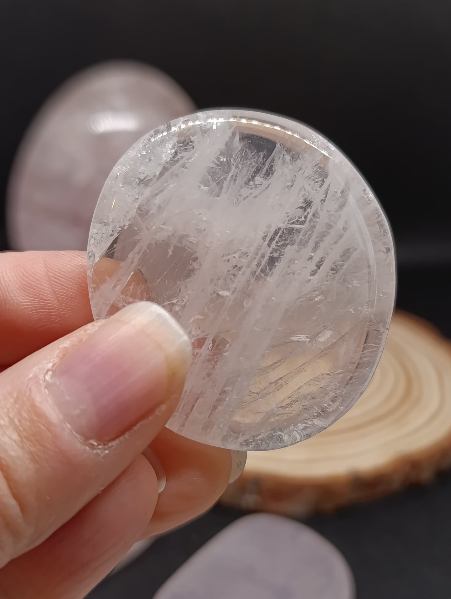Pierre plate Quartz rose - Qualité AA