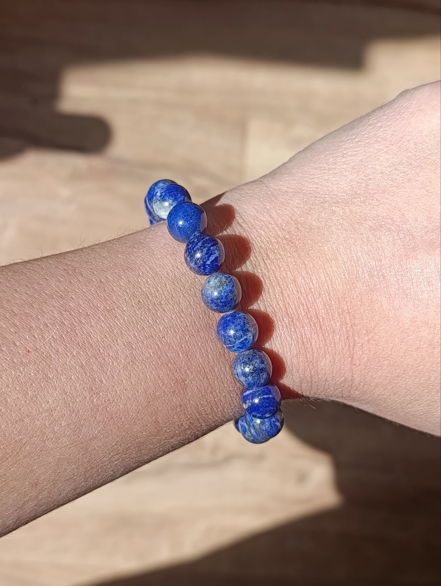 Bracelet boule Lapis-Lazuli 10mm